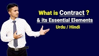 What is Contract amp Essential Elements of Valid Contract  Urdu  Hindi [upl. by Ziagos]