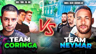 TEAM CORINGA VS TEAM NEYMAR NO CS [upl. by Esoranna916]