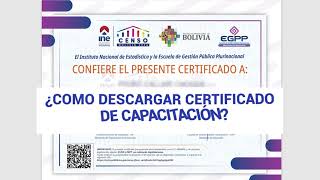 Tutorial Certificado Capacitación [upl. by Haberman]