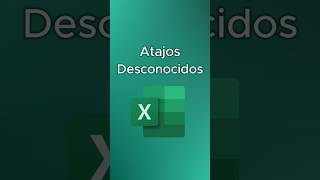 Atajos Desconocidos excel tutorial [upl. by Suoiluj]