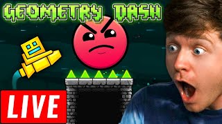 LIVE  GEOMETRY DASH HARD LEVELS Rage Inducing [upl. by Ycul303]