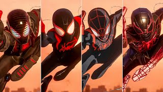 SpiderMan Miles Morales  Escena final con todos los trajes  Ultra HD 4K PS5  Español latino [upl. by Tamarah]