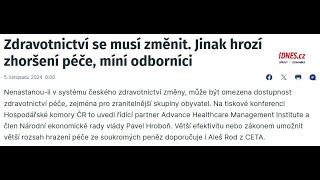 Nenažraný otesánek ZDRAVOTNICTVÍ chce stále víc a dává míň Kam mizí většina peněz a slouží vám ZP [upl. by Childers]