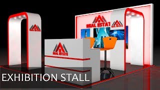 Cinema 4D Modeling Tutorial  How to Create an Exhibition Stall [upl. by Ecinuahs817]