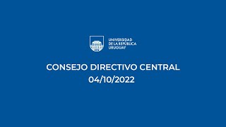 Consejo Directivo Central  04102022 2 [upl. by Opiuuk]