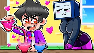 Â¡SRJUANCHO ENAMORA A TV WOMAN CON UNA POCIÃ“N DE AMOR ðŸ˜±ðŸ“ºðŸ¥° Â¿AHORA SON NOVIOS ðŸ’– SRJUANCHO MINECRAFT [upl. by Nolek]