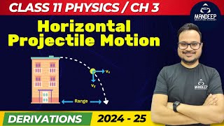 Horizontal Projectile Motion Derivations  Class 11 Physics Important Topics  2024 25 [upl. by Begga]