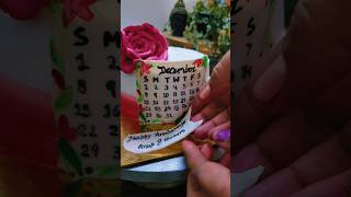 Calendar cake design 🧑‍🍳 cake cakedecorating birthdaycake trending [upl. by Trevethick669]