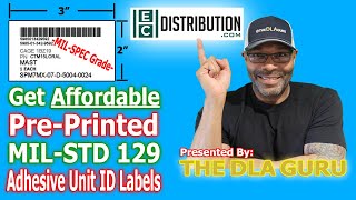 📦AFFORDABLE  Fully Compliant PrePrinted 3x2 MILSTD 129 Unit ID Labels MILSPEC  DLA  DIBBS [upl. by Nariko]