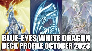 BLUEEYES WHITE DRAGON DECK PROFILE OCTOBER 2023 YUGIOH [upl. by Leahplar]