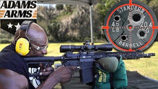 SHOOTING FULLY Automatic Military Weapons  Adams Arms x Ronnie Coleman [upl. by Orvas801]