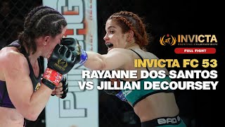 Invicta FC 53 Rayanne Dos Santos vs Jillian DeCoursey  Full Championship Fight [upl. by Sivia577]