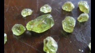 Crystal hunting In search of a facetable gem stone Peridot [upl. by Ajar]