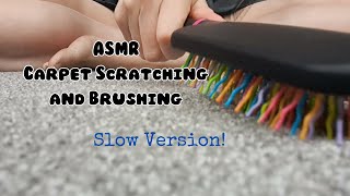 ASMR Carpet Scratching and Brushing  Slow Version [upl. by Monica280]