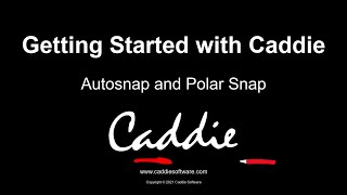 Autosnap and Polar Snap in Caddie [upl. by Fong884]