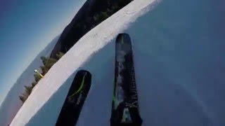 Riding the Elan Amphibio 10 skis [upl. by Eignat]