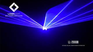 MAK AUDIO LASER LIGHT LL 2000B LASER AZUL 2W 2 SAÍDAS [upl. by Zadoc220]