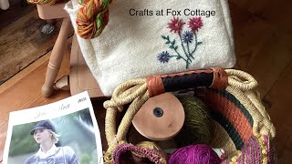 June 2024 crafting  knitting spinning and weaving [upl. by Aiynat]