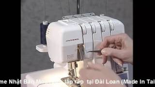 Janome 644D video hướng dẫn sử dụng máy vắt sổ Janome 644D amp 744D [upl. by Eelidnarb]