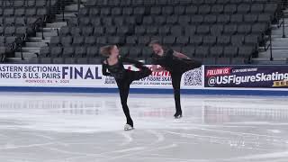 Grace Hanns  Danny Neudecker  Senior Pairs SP  2025 Eastern Sectional US Pairs Final [upl. by Lramaj]