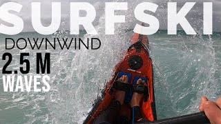 EXTREME SURFSKI DOWNWIND IN 25M WAVES [upl. by Asli]