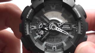 how to measure speed with a Casio Gshock GA 110C1Aer [upl. by Brookner]