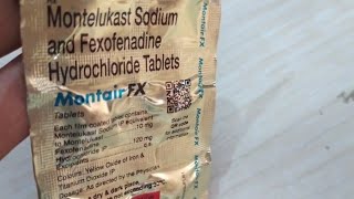 Montair Fx Tablet Uses  Montelukast Sodium amp Fexofenadine Hydrochloride Tablet [upl. by Hardy]