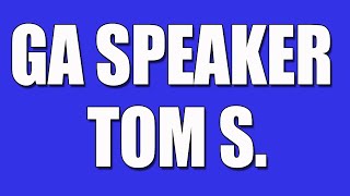 GA Speaker Tom S– quotGreat Short Speaker with 15 Years of Recovery Explains 12Stepsquot [upl. by Narib386]