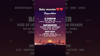 kpop vote sbsinkigayo babymonster [upl. by Enitram]