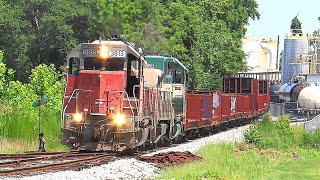 NCVA Train Leaving the CSX Interchange in Boykins Virginia [upl. by Arnuad]