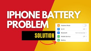 How to fix iphone battery problem  Battery percentage dropping fast [upl. by Ennoved61]