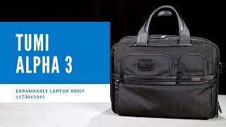 Tumi Alpha 3 Expandable Laptop Brief [upl. by Ardnoek13]