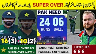 Babar Azam And Saim Ayub Heroic Batting vs Ireland  Pak vs Ire T20 World Cup Match 2024 [upl. by Morice]