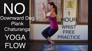 60Minute Wrist Free Hands Free Yoga Flow for Strength Flexibility Balance [upl. by Ainos884]