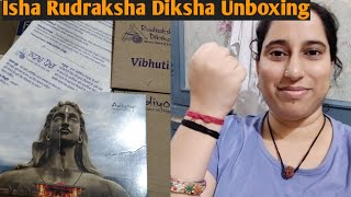 Isha Rudraksha Diksha Unboxing Mahashivratri 2021Free Rudraksha consecrated by Sadhguru [upl. by Acemat]