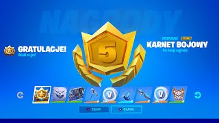 KARNET BOJOWY ZA DARMO Fortnite Sezon 5 [upl. by Kotto956]