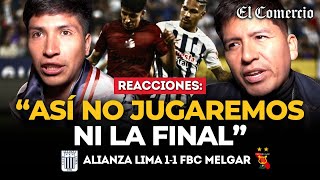 quotCADA VEZ ESTAMOS PEORquot REACCIONES de hinchas tras ALIANZA LIMA 11 MELGAR  El Comercio [upl. by Rebhun]