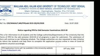 MAKAUT NEW NOTICE FOR ALL UG amp PG STUDENTS PPR amp PPS Notice for MAKAUT students [upl. by Sachsse]