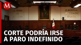 Trabajadores de la SCJN votan para decidir si se van a paro indefinido de labores [upl. by Rizzo]