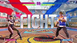 Street Fighter 6  Chun Li vs Luke SF6 Hard AI Versus Mode Fighting Ground [upl. by Enirod]