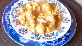 POTAJE de GARBANZOS con BACALAO y Albóndigas Receta Semana Santa [upl. by Mij]