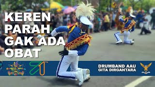 KEREN PARAH GAK ADA OBAT 🔥 DRUMBAND AAU GITA DIRGANTARA  KIRAB HUT KULON PROGO KE 71 [upl. by Ajed]