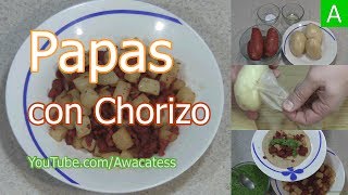 Tacos de Papas con Chorizo Cocina Facil Recetas de Comidas Mexicanas Faciles y Economicas [upl. by Gnod]