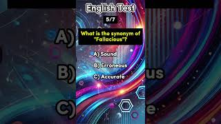 English Synonym Quiz 🌍 Short english quiz synonyms puzzle viralshorts trendingshorts learning [upl. by Humpage710]