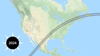 2000 Years of Total Solar Eclipses in America [upl. by Kathi]