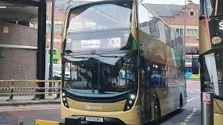 6348YX20 OKL Go North East Adl Enviro 400 MMC On the X32 [upl. by Victorie]