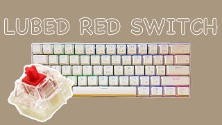 RK61  Lubed Red Switches  Typing Sounds [upl. by Inman]