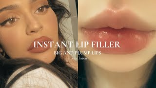 INSTANT LIP FILLER  big and plump lips subliminal extremely powerful⚠️ [upl. by Meedan]