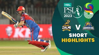 Short Highlights  Peshawar Zalmi vs Karachi Kings  Match 17  HBL PSL 8  MI2T [upl. by Yttam429]