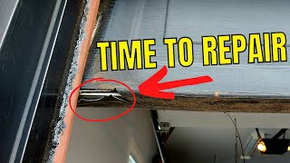 How to Replace Damaged Garage Door Seal  This Method is Easy [upl. by Clippard]